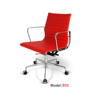 Eames Office Aluminium Leather Hotel Leisure Manager Chair Furniture (B02)